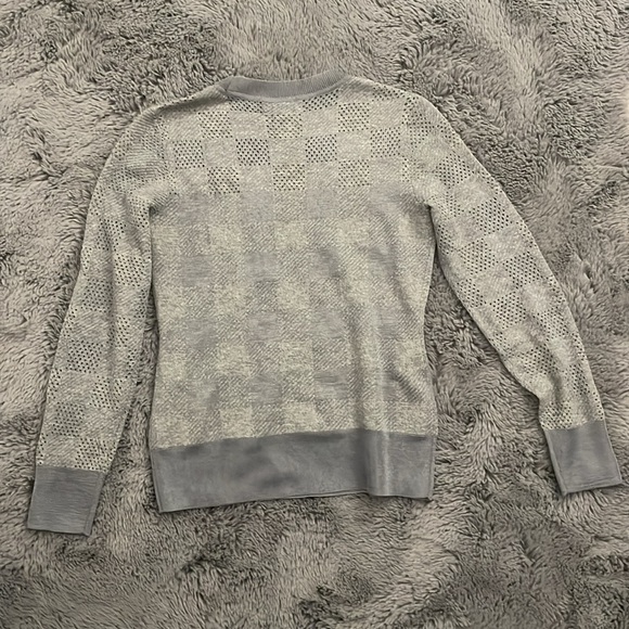 Rag & Bone Gray Plaid Charlotte Crew Sweater - Picture 2 of 12